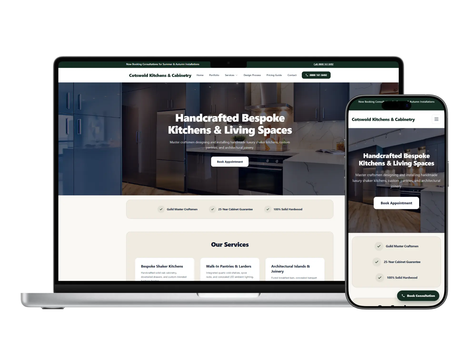 Hand-Coded Website Multi-Device Showcase